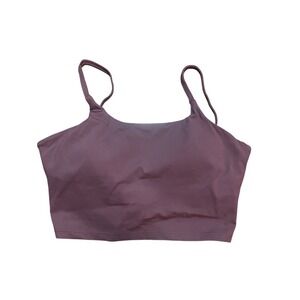 Halara Longline Sport Bra Cropped Tank Top Lined NWT Wild Ginger Pink Size Small